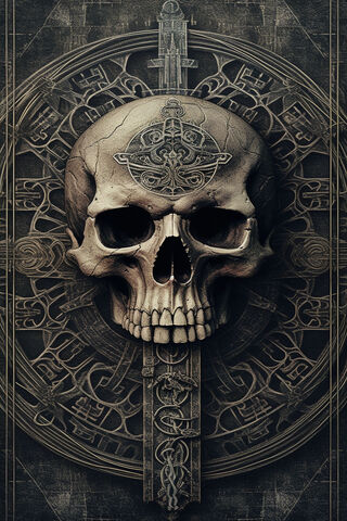 Mystical Skull Art 🖤💀
