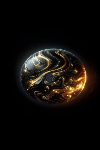 Gold & Black Marble
