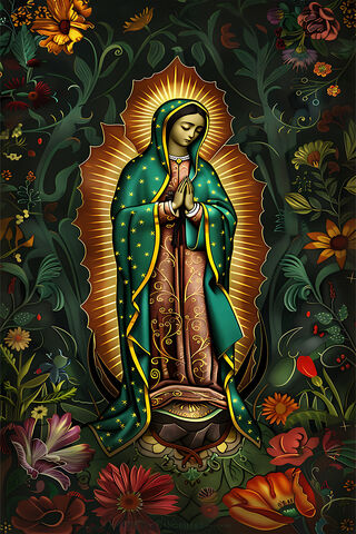 Radiant Virgin of Guadalupe 🌹✨