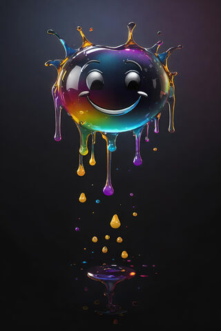 Colorful Droplet Delight 🌈💧