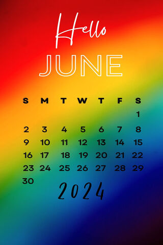 Vibrant June 2024 Calendar 🌈