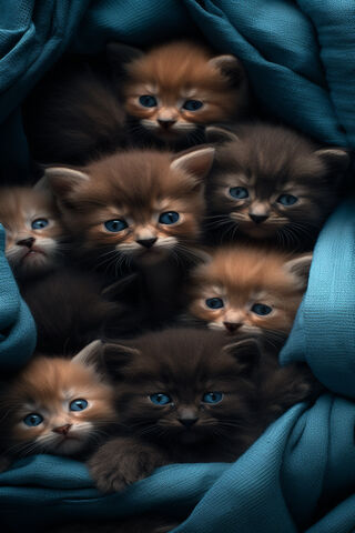 Cozy Kitty Cuddles 🐾💙