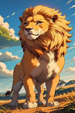 Lion Standing Tall