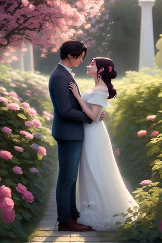 Enchanted Love in Bloom..