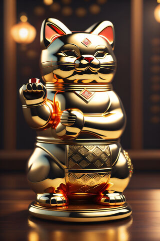 Lucky Charm: The Golden Maneki-neko 🐱✨