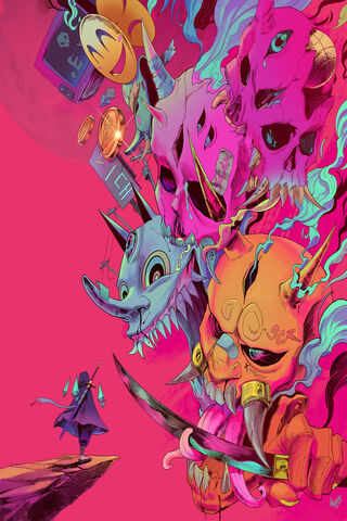 Vibrant Chaos: A Journey Through the Unknown 🎨✨