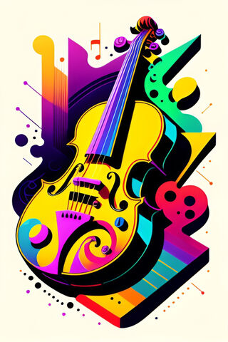 Vibrant Violin Vibes 🎻✨