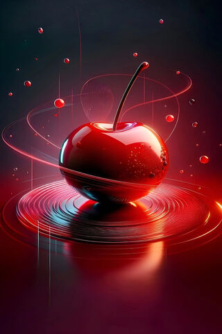 Natural Red Water Drop Flower
