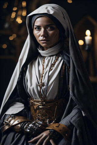 Enigmatic Warrior Nun 🛡️✨