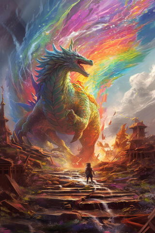 The Colorful Guardian 🌈🐉
