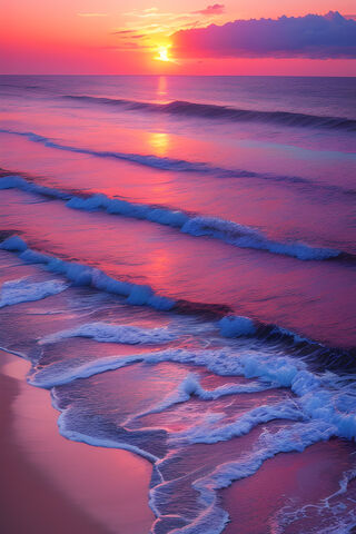 Serene Sunset Over the ..