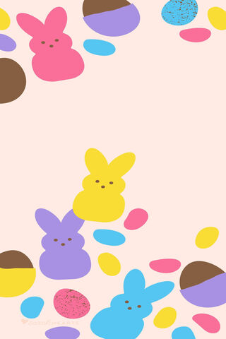Colorful Easter Bunnies and Eggs 🐰🥚