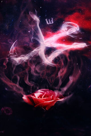 Ethereal Dance of Smoke and Rose 🌹✨