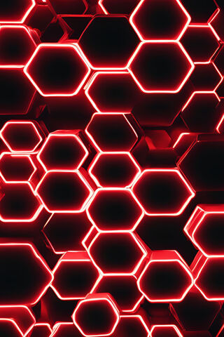 Red Hexagons