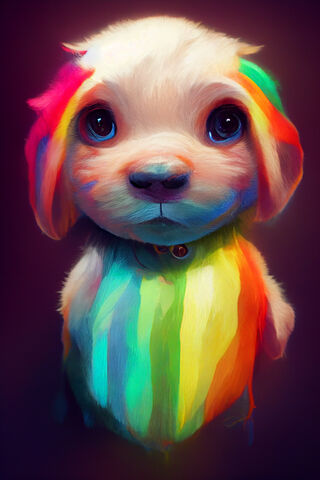 Rainbow Puppy