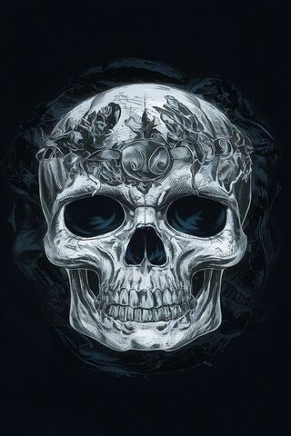 Mysterious Skull Art 🖤💀