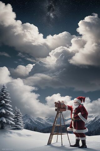 Santa's Starry Night Ad..