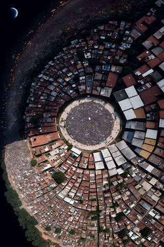 Aerial View of Urban Ha..