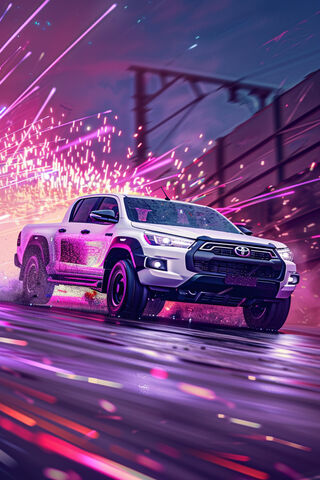 Sparking White Hilux