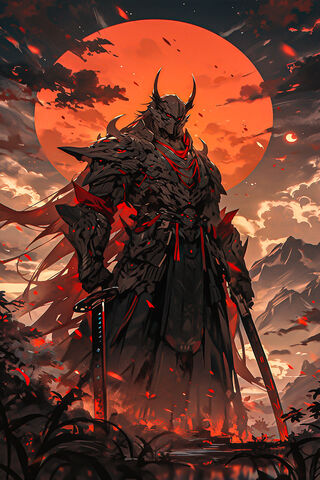Dark Warrior at Dusk 🌅⚔️