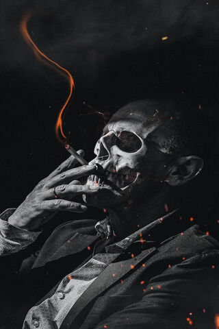 The Smoky Reflection: Life and Mortality' 💀🚬
