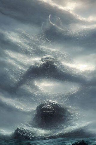 Mystical Sea Monster Emerges 🌊🐉