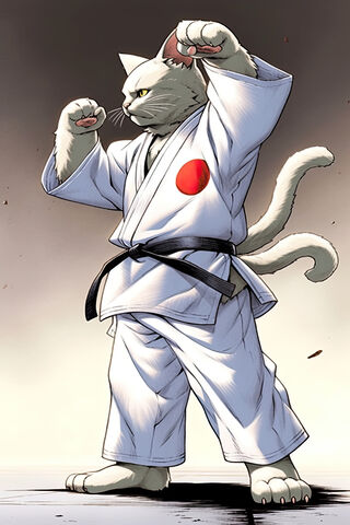 Super Cute Karate Cats