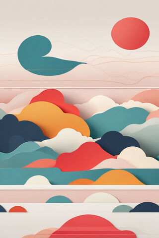 Dreamy Paper Landscape 🌅✂️