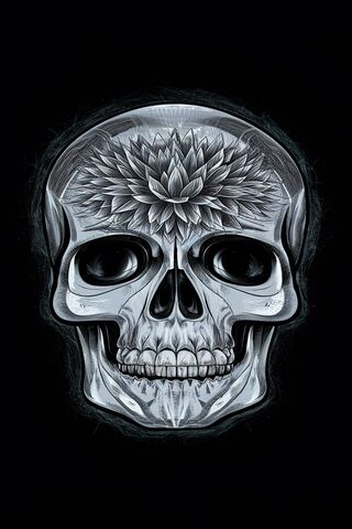 Floral Skull Art 🌸💀