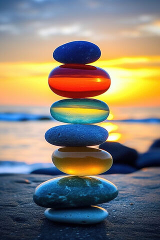 Sea Glass Stacks
