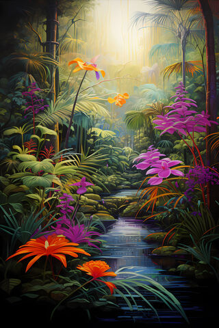 Enchanted Jungle Oasis 🌺🌿