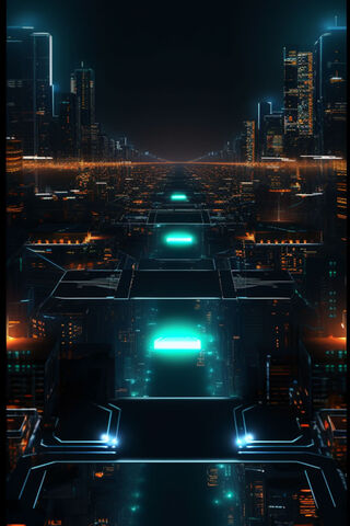 Futuristic Cityscape: A..