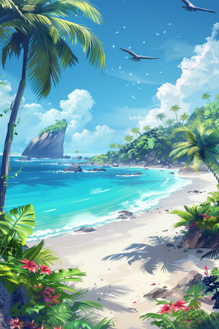 Tropical Tranquility: An Indonesian Beachscape