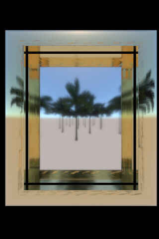 Framed Serenity: A Glimpse of Nature 🌴✨