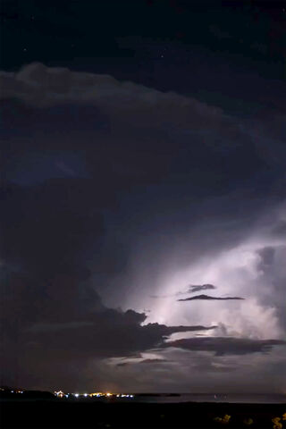 Thunderstorm At City