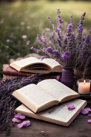 Lavender Dreams 🌸📚