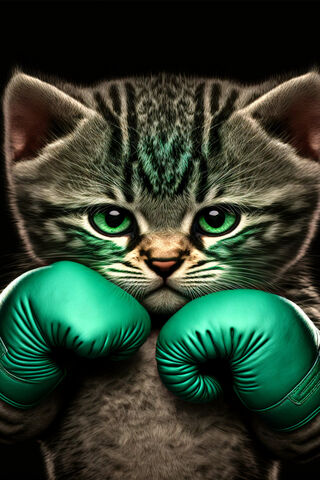 Fierce Feline Fighter 🥊🐱