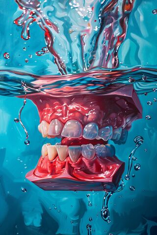 Underwater Smile: A Splash of Dental Art' 🌊😁