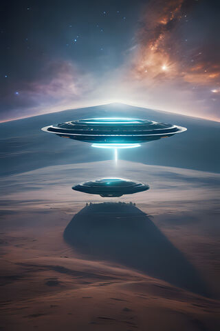 Mysterious UFOs Over a ..