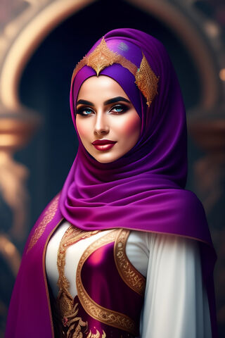 Regal Elegance in Purpl..