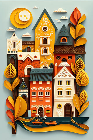Whimsical Village Retre..