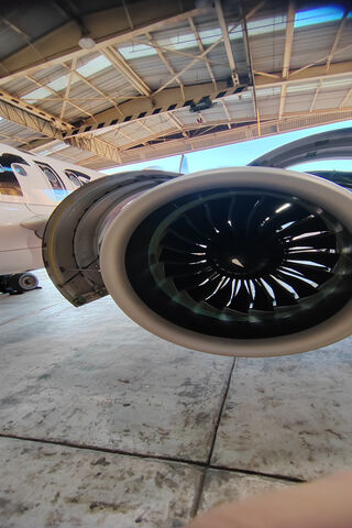 Powering the Skies: A320 Engine Close-Up ✈️