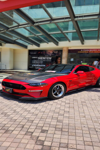 Sleek Red Mustang GT 🚗🔥