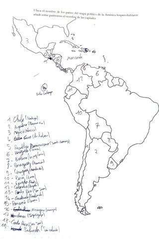 Map of Central and Sout..