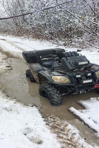 Stuck in the Snowy Mud!..