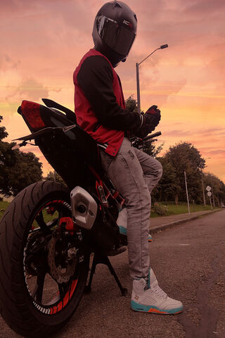 Sunset Ride 🏍️🌅