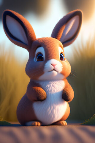 Adorable Bunny in the M..