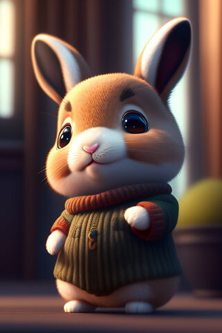 Adorable Bunny in a Coz..