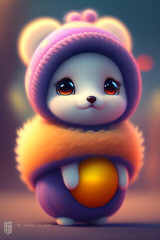 Adorable Winter Bear 🐻❄️