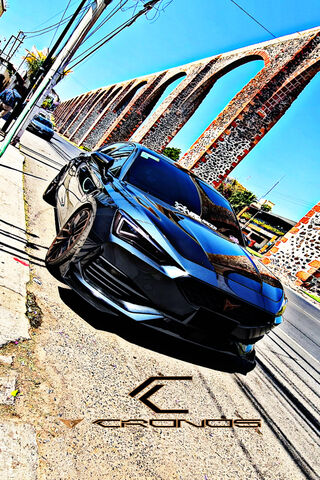 Sleek Ride by the Aqueduct 🚗✨